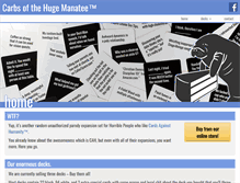 Tablet Screenshot of carbsofthehugemanatee.com